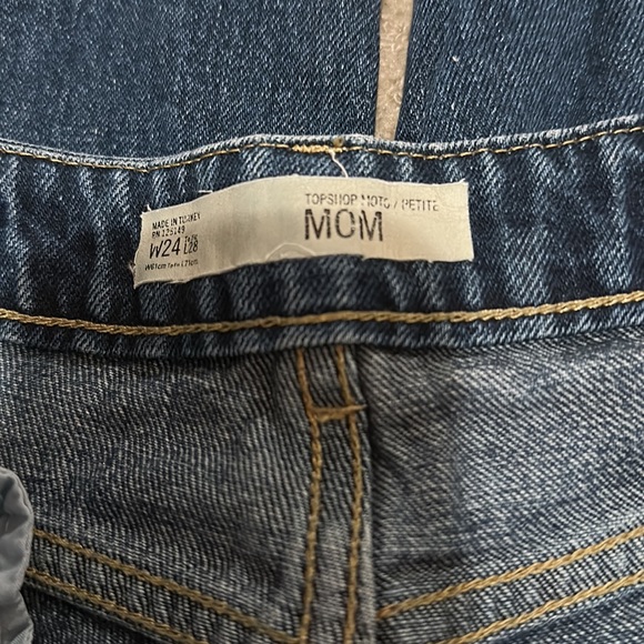 Top shop mom jeans dark wash petite high waisted - Picture 3 of 3